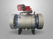 API 6D forged steel trunnion mounted ball valve