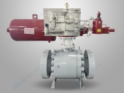 Emergency shutdown ball valve